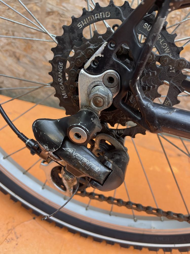 Bicicleta univega cadru aluminiu cu suspensii roti 24”