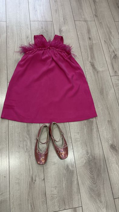 Нарядное платье и туфли Zara,на 9-11 лет