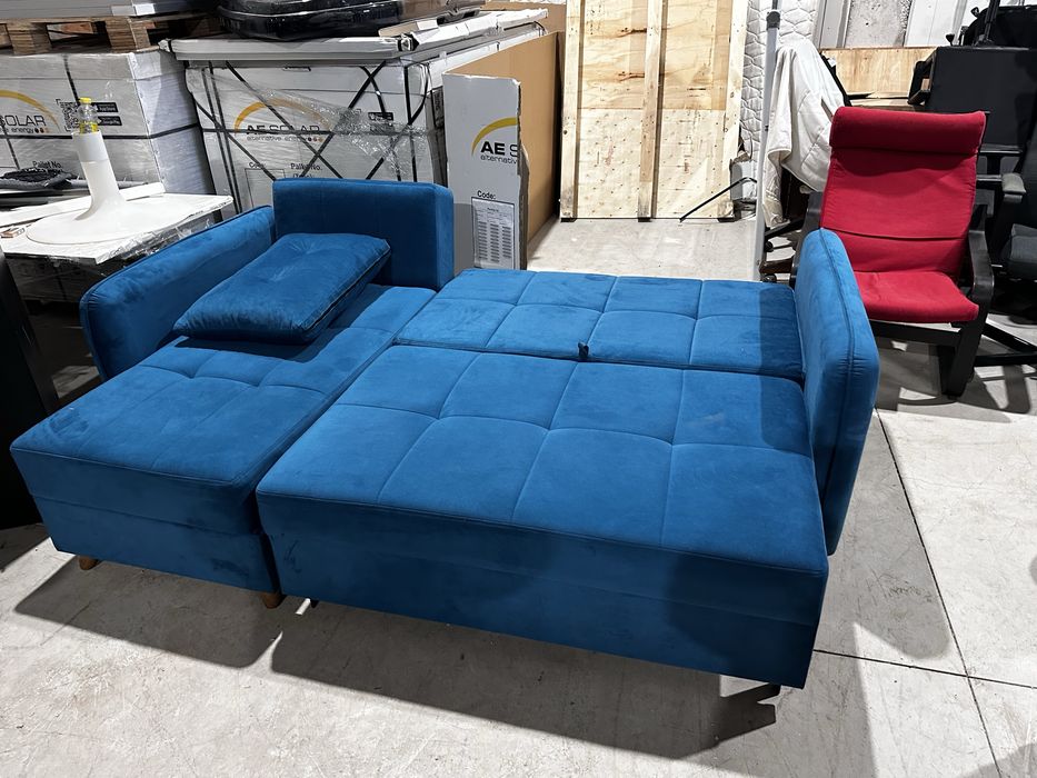 Ъглов диван с функция сън и ракла – наличен на склад – 590лв.