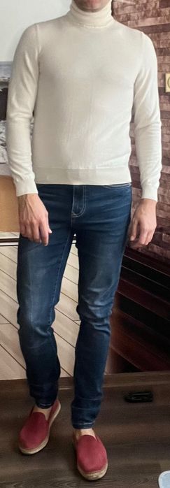 Мъжки голф Hugo, нов, 100% вълна