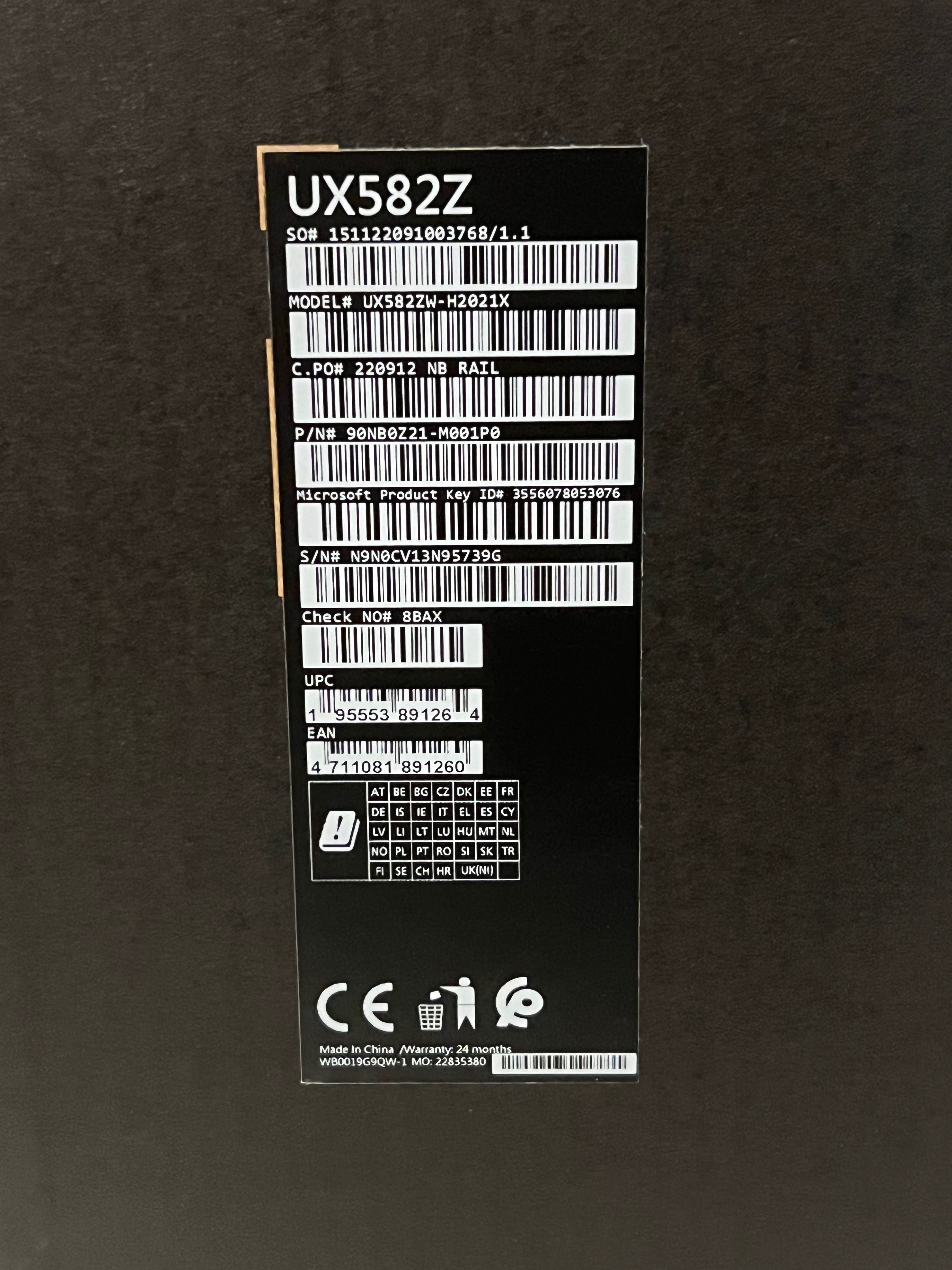 Laptop ASUS ZenBook Pro Duo OLED UX582ZW-H2021X