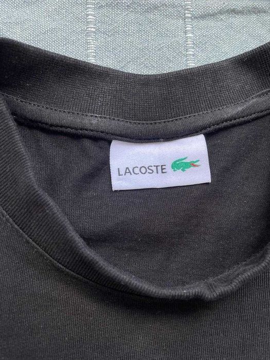Lacoste тениска черна/зелена номер S