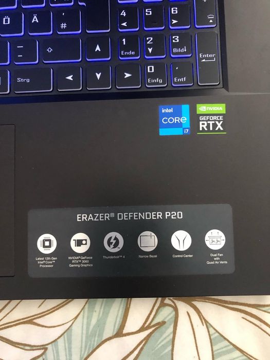 Leptop medion erazer p20 gaming