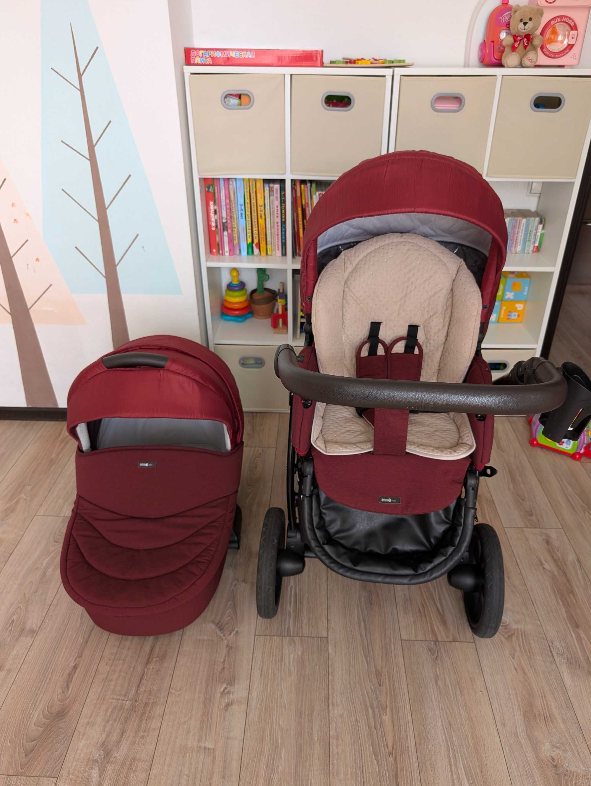 Продаю коляску 2 в 1 Tutis Aero , люлька и прогулочный блок