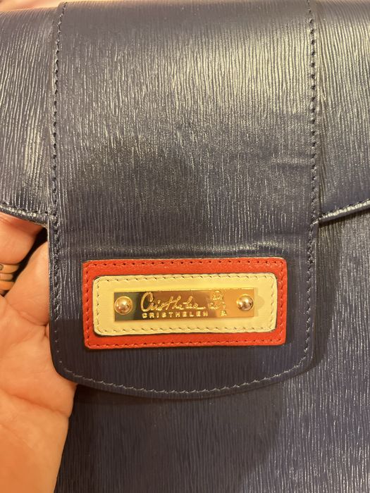 Clutch Musette bleumarin (piele naturală)