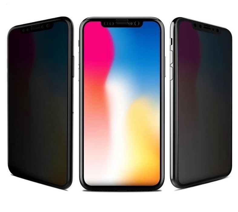 Privacy стъклен протектор за iPhone 17,16,15,14,13,12 mini,11 Pro Max