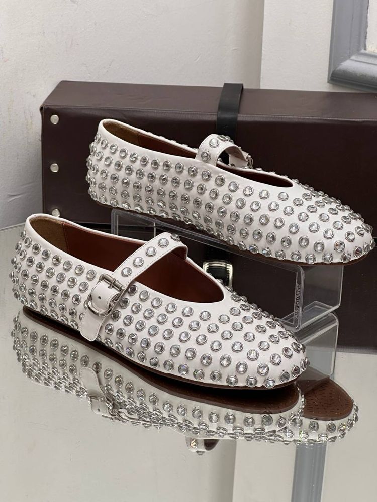 Pantofi-sandale-Balerini Alaia colecția noua Piele naturală 100%