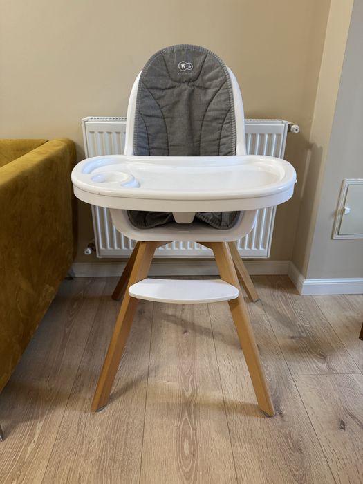 Scaun de masa 2 in 1 Kinderkraft Gri/Alb