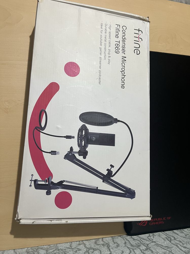 Микрофон Fifine T669 черный