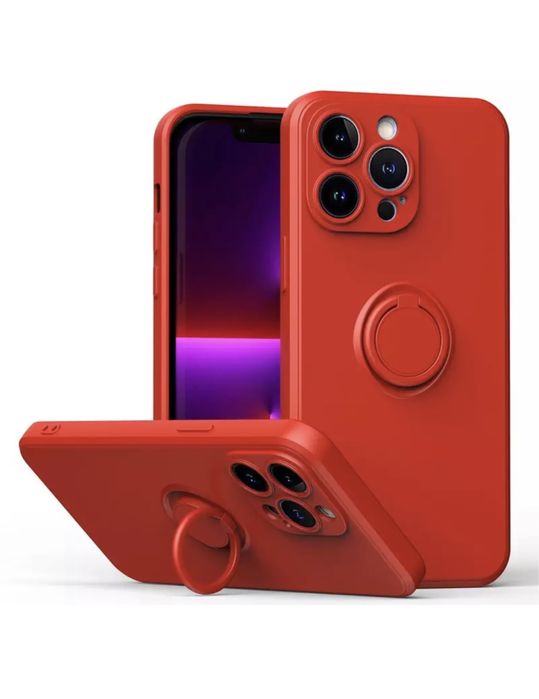 Husa Iphone 14 14 PRO MAX PLUS Inel Placuta Metalica Interior Alcantar