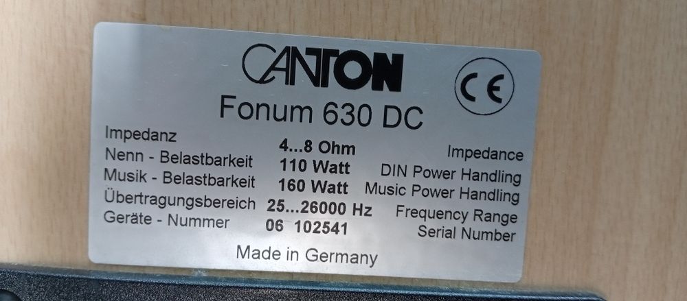 Тонколони CANTON Fonum 630dc