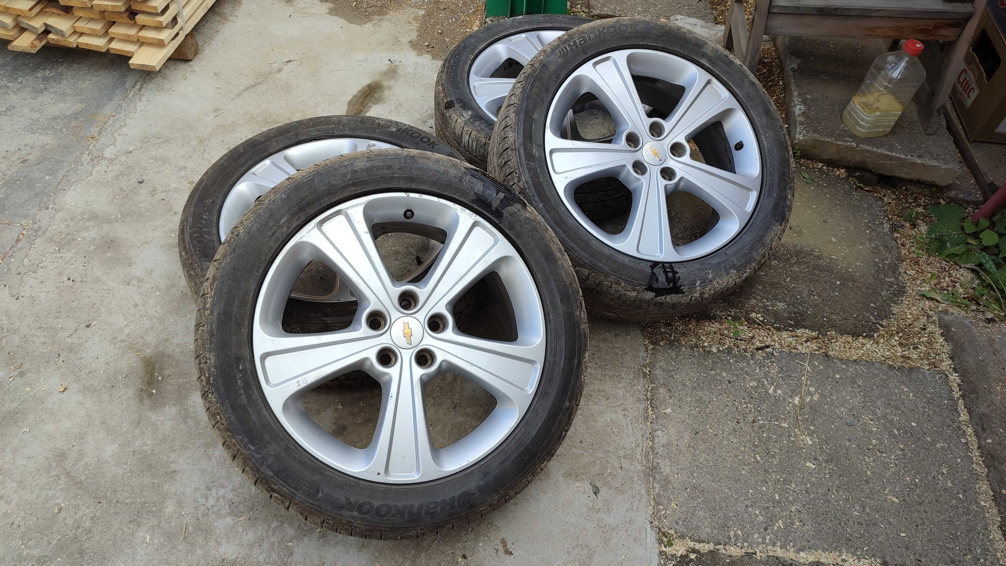 Jante cu anvelope 4 buc. Hankook 235/50 R 19 Chevrolet sau Opel 5x115