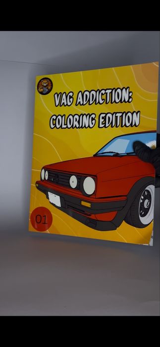 Книжка за оцветяване с 50 коли - VAG