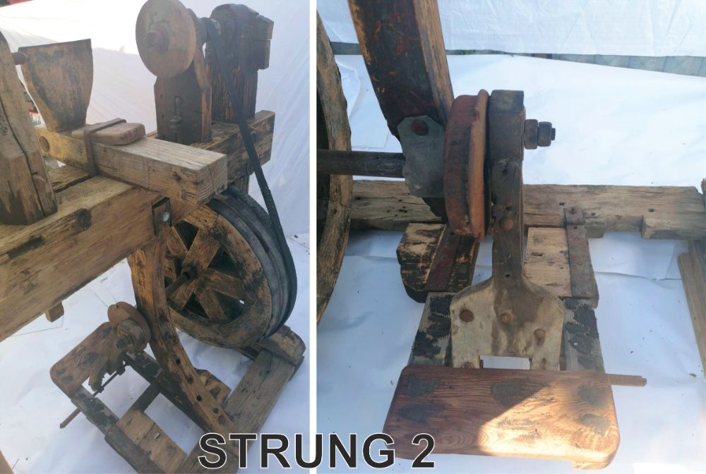 Strung din lemn, vechi, rustic, solid si functionabil