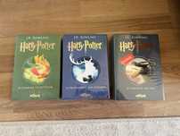 Cărțile Harry Potter volumele 2/3/4 sigilate cu etichetă