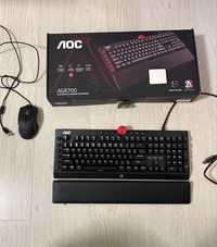 Set tastatura + mouse gaming AOC AGK700 si Reaper 220