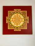 Vand tablou pictat manual, chakre pictate manual pe sticla
