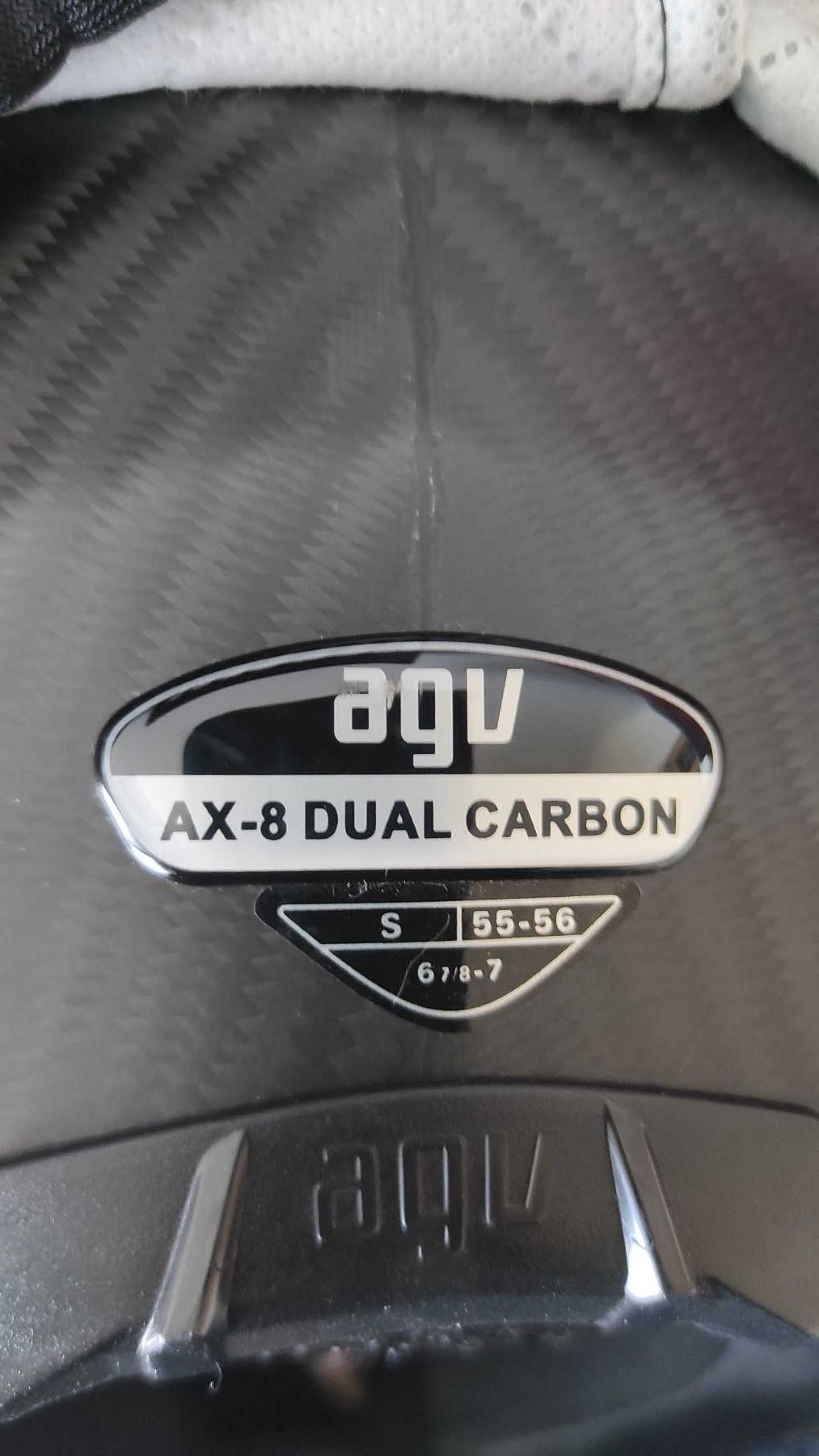 Мото каска,AGV,AX-8,Dual carbon,размер S,55-56см,