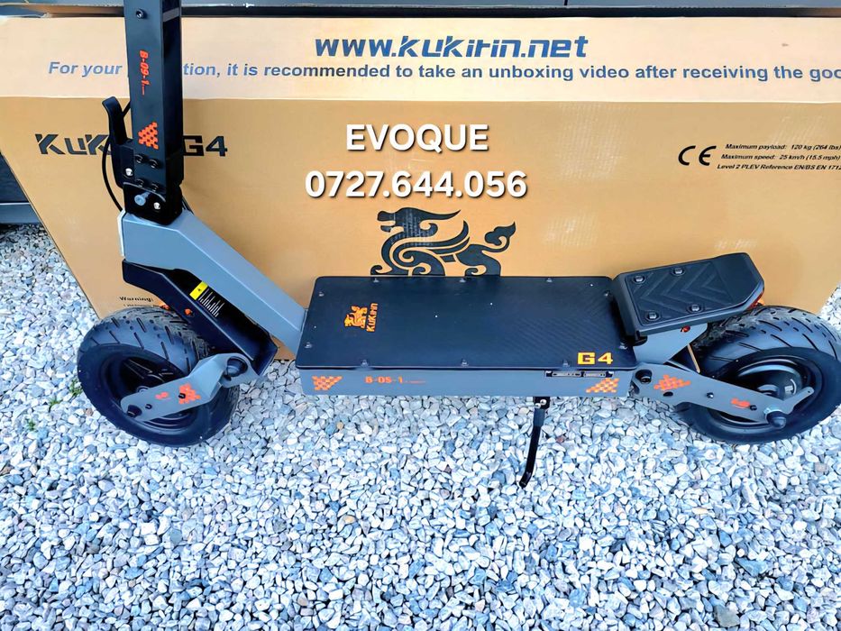 Trotineta electrica KUKIRIN G4 NOUA SIGILATA 2000 WATI 21 A 92 km/h