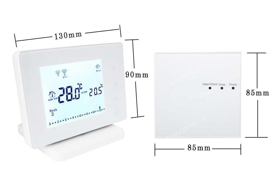 Termostat smart wireless BEOK BOT306RF-WiFi incalzire centrala termica