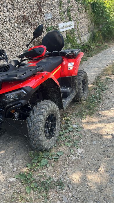 Atv CF Moto 520L numere negre