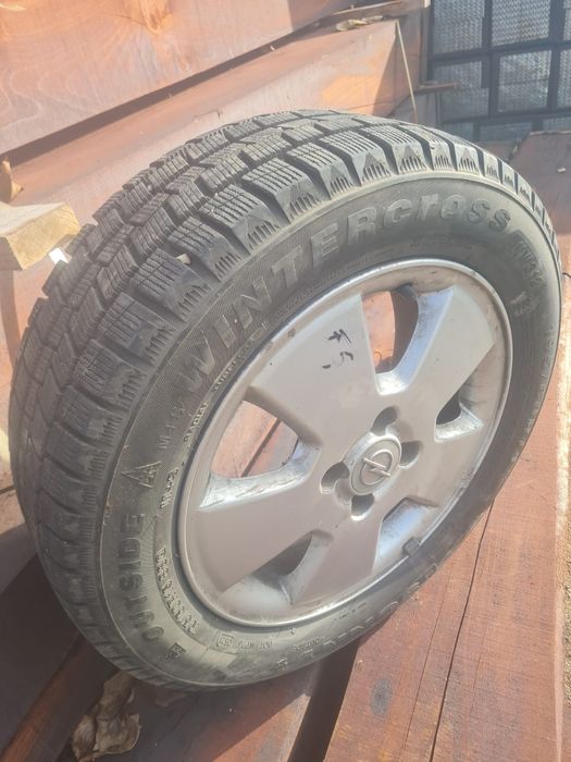 Set Jante aliaj cu cauciucuri de iarna pe 15 Opel astra