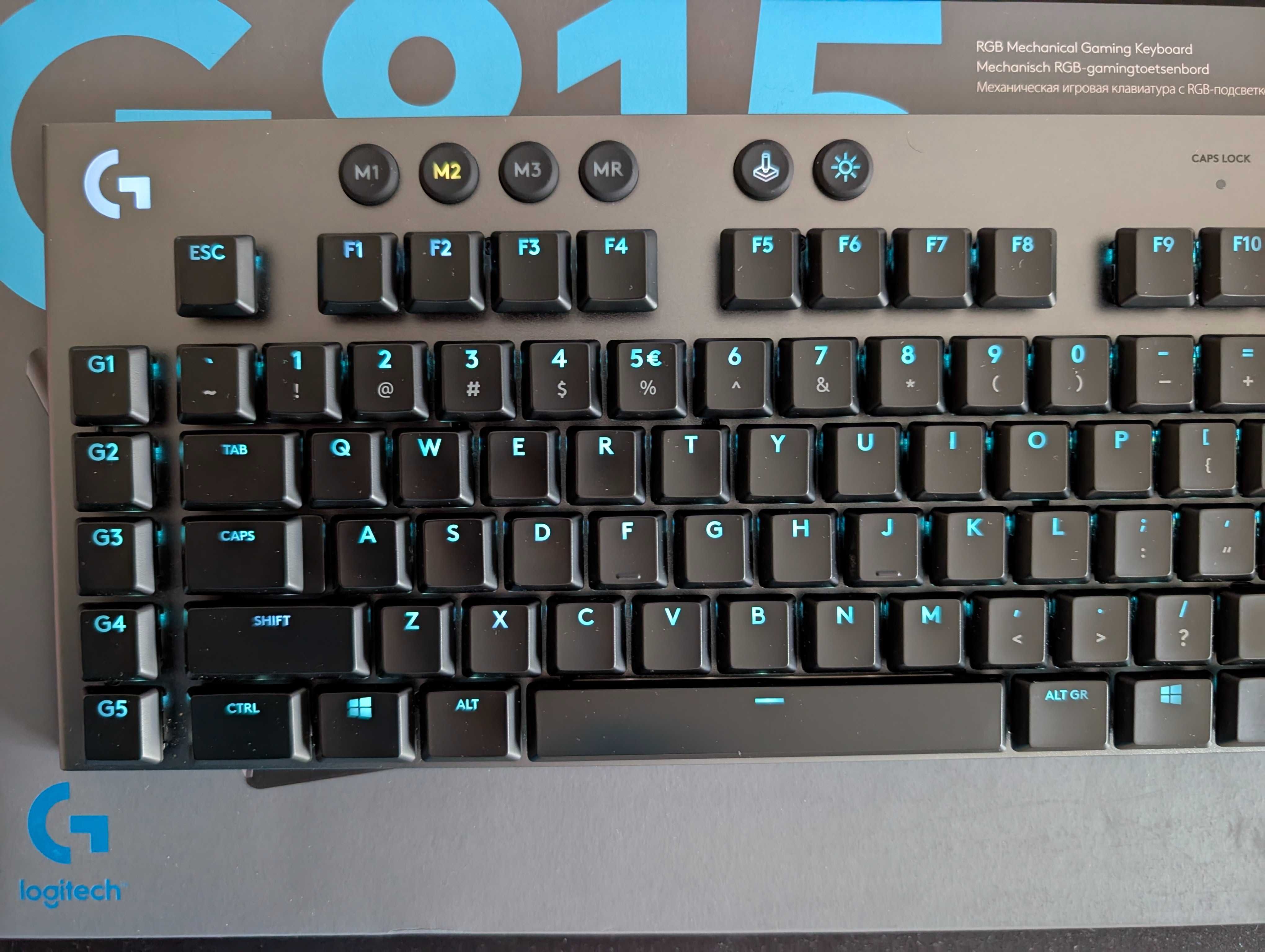 Геймърска механична клавиатура Logitech G815 Tactile нископрофилна