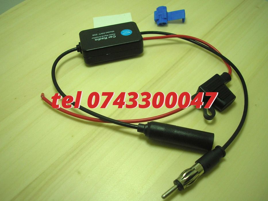Amplificator De Semnal Antena Radio Auto Fm 12v