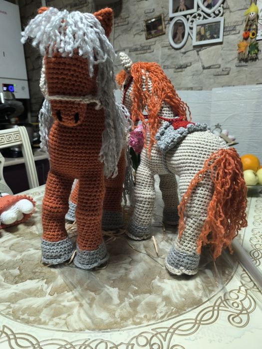 Вязаные игрушки, ручная работа.