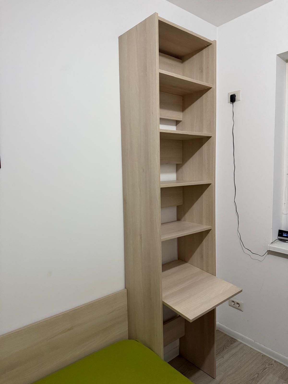 Pat +Dulap + raft din MDF - ideal pentru o singură persoana