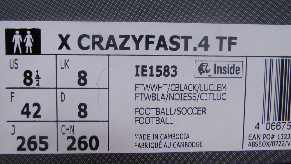 Ghete fotbal sintetic NOI Adidas X Crazyfast Club marimea 42