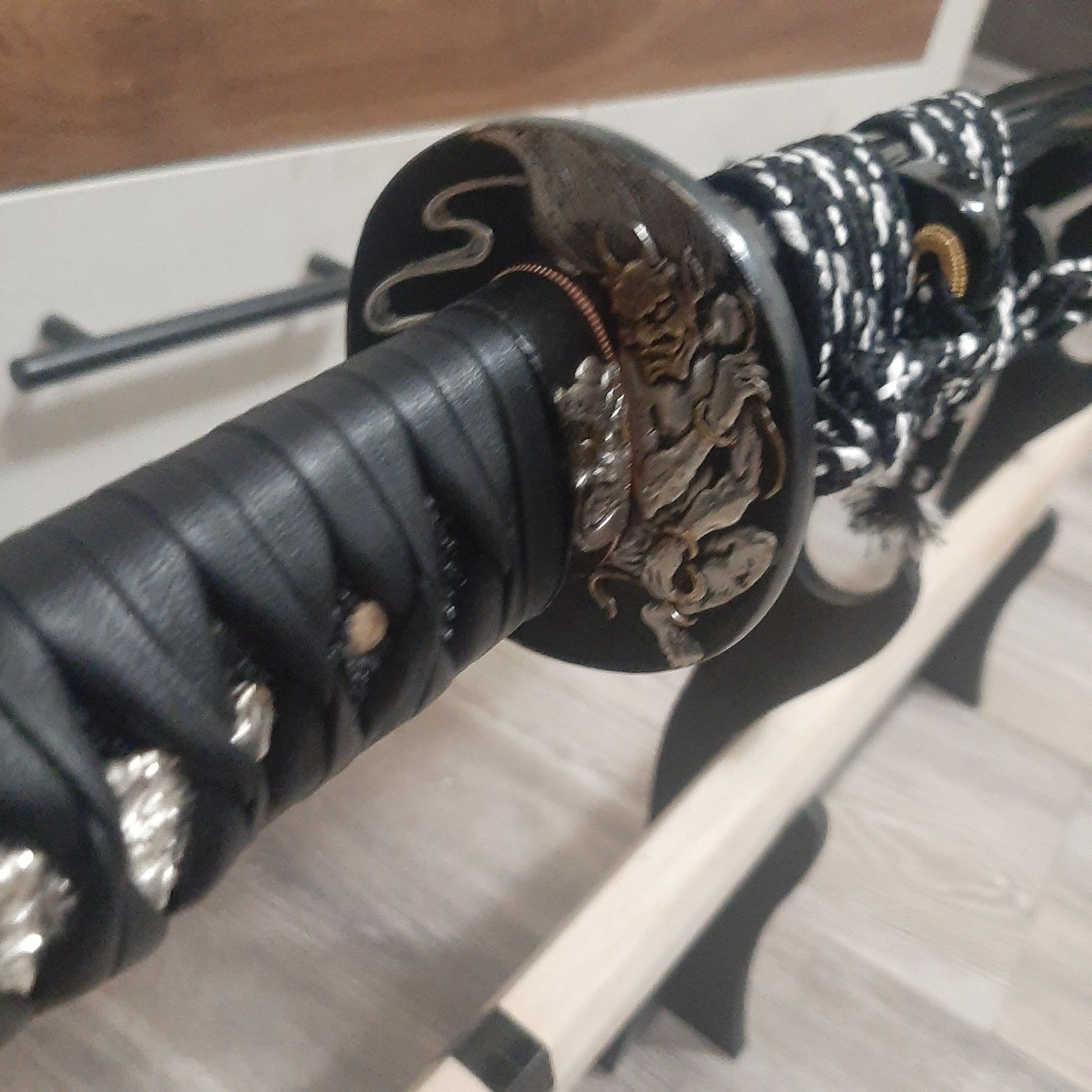 Катана меч самурайски меч прегъвана стомана санмай ламинация