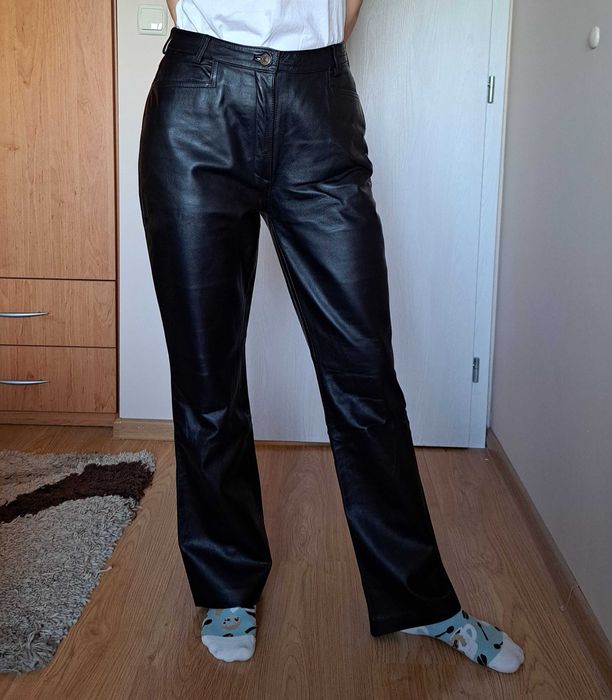 Кожен панталон, дамски, М размер