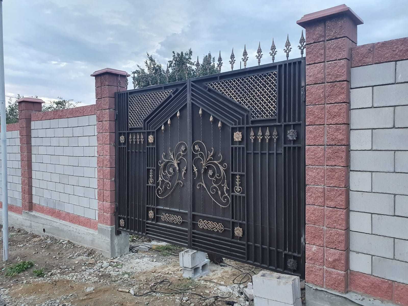 Металлические ворота(распашные,откатные,иранская ков).Монтаж бесплатно