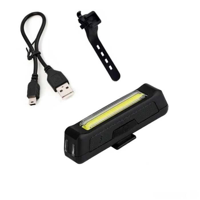 Задна COB LED светлина за велосипед колело LD-2205, Бяла, 120Lum, USB