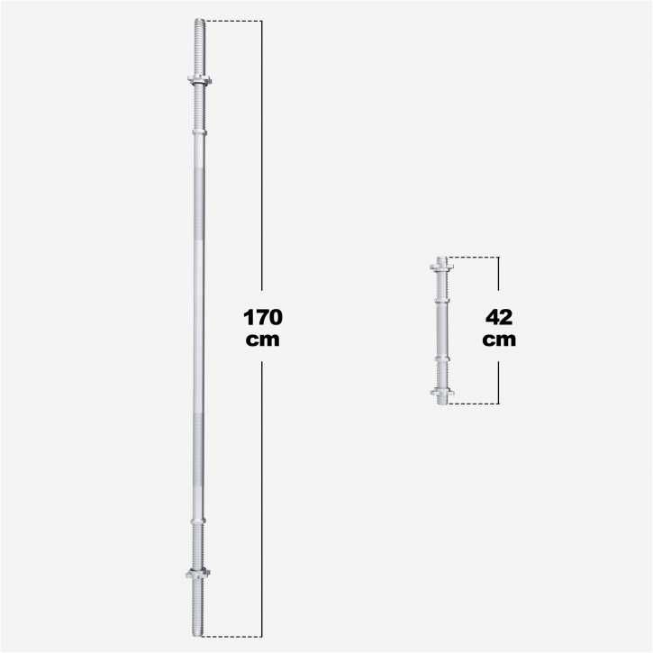 Set ciment piept + gantere 130kg