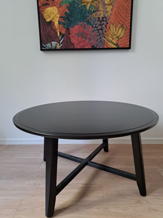 Masă / măsuță cafea IKEA KRAGSTA 90 cm neagră (ca noua)