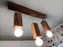 Lustra vintage lemn fag
