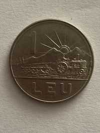 Monedă 1 leu anul 1966