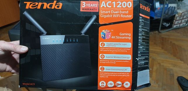 Router Wireless-AC AC9, 1200Mbps 2 antene, Tenda
