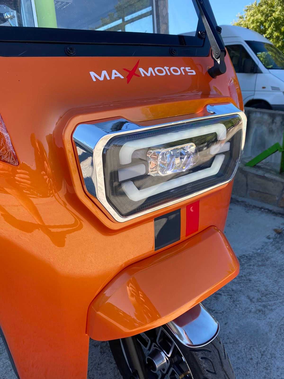 Електрическа триместна Триколка MaXmotors Orange +USB и Радио