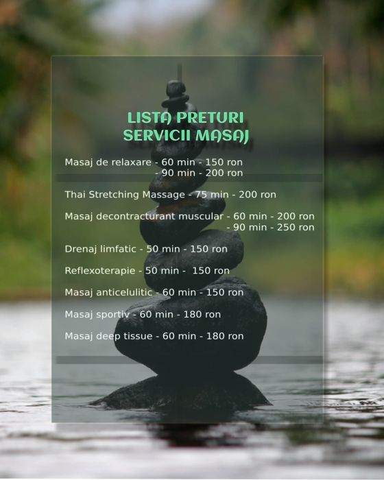 Masaj relaxare ,decontracturant-muscular,anticelulitic,sportiv.