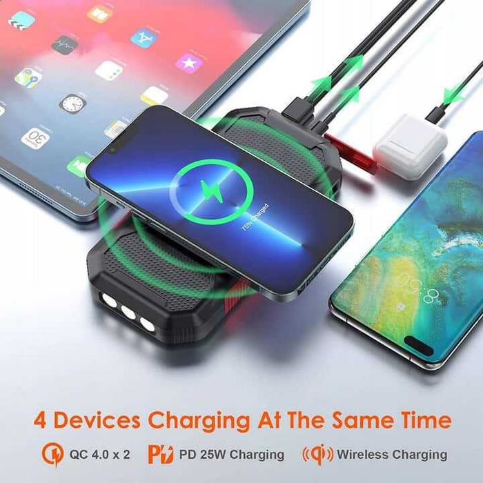 Преносима соларна батерия PowerBank 26800mAh