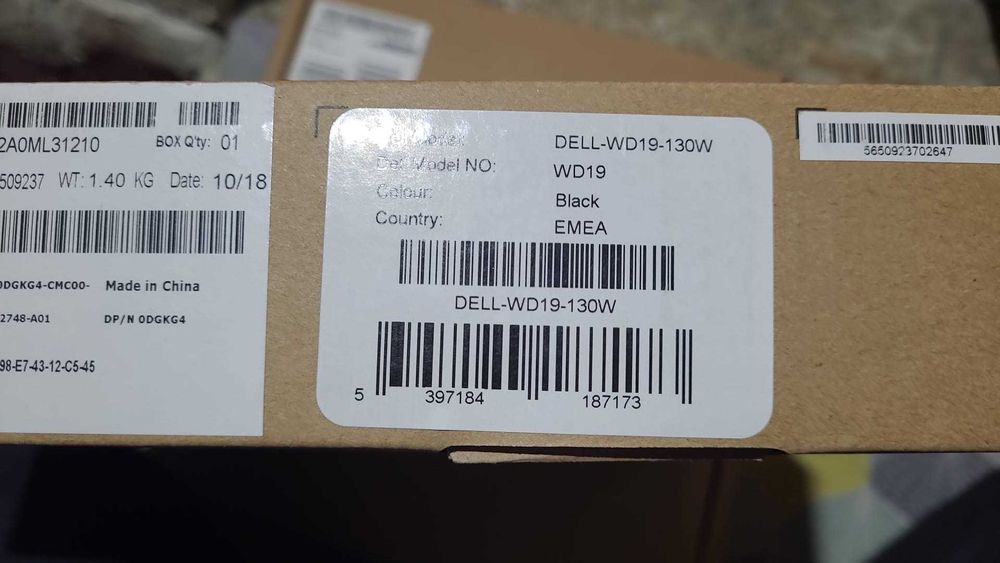 Docking station dell WD19S USB-C 130W -nou , sigilat