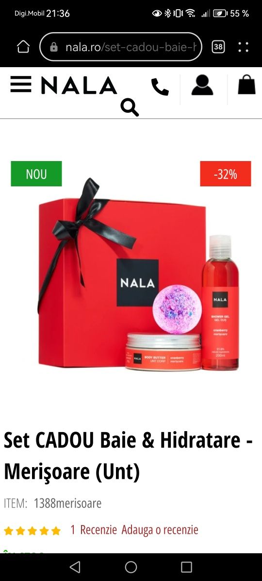 Set produse cosmetice Nala