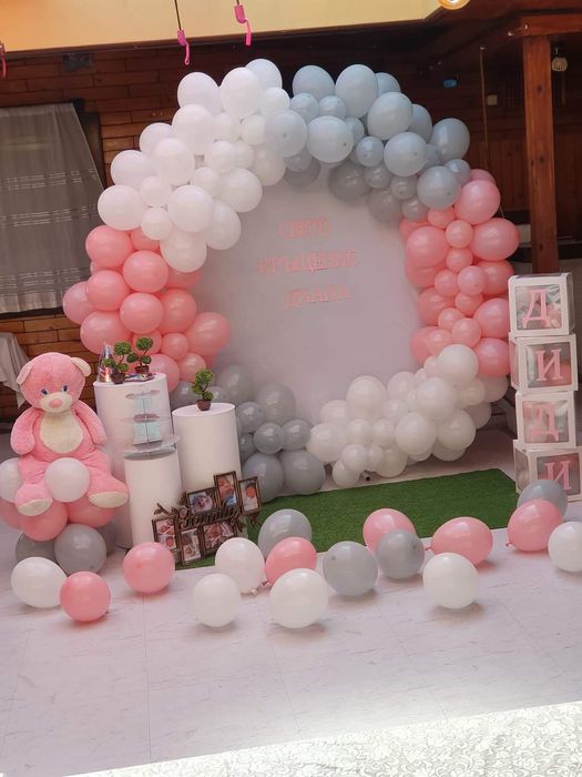 Арка с балони, изработвам на място