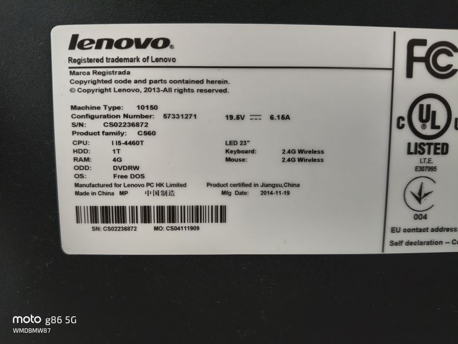 Motorola edge 20 lite,pc lenovo,boxe active