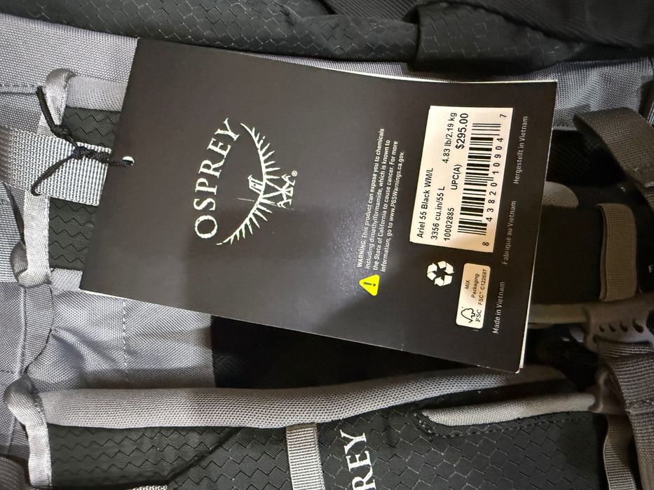 Туристический рюкзак Osprey Ariel 55