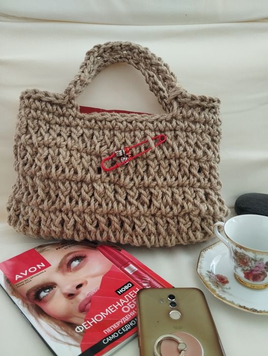 Ръчно изработена чанта" Наслада"