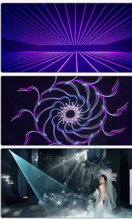 Laser ringlight și jocuri de lumini